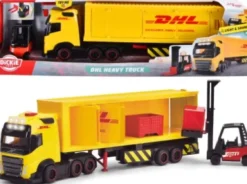 Dickie Toys - Dhl Legetøjs Lastbil Med Lyd Og Lys