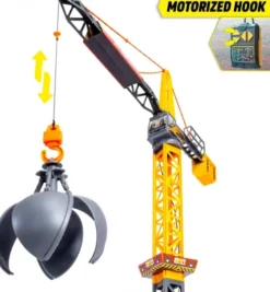 Dickie Toys - Mighty Crane - Fjernstyret Kran Legetøj - 110 CM