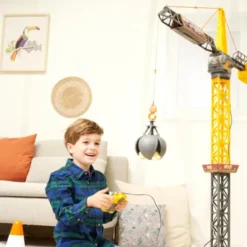 Dickie Toys - Mighty Crane - Fjernstyret Kran Legetøj - 110 CM