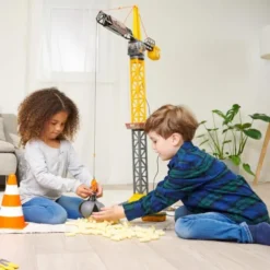 Dickie Toys - Mighty Crane - Fjernstyret Kran Legetøj - 110 CM