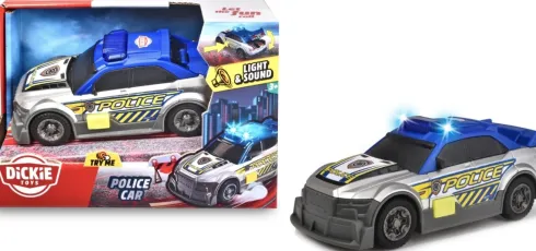 Dickie Toys - Police Car - Politibil Legetøj Med Lyd Og Lys