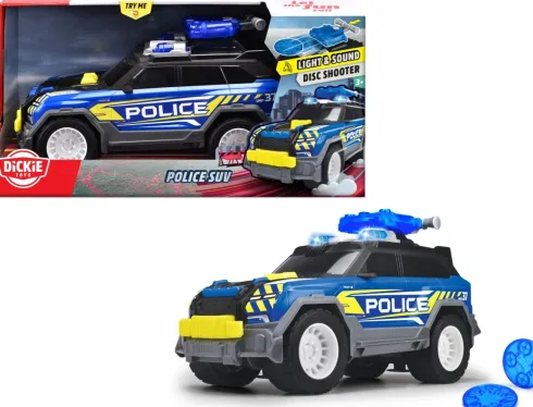 Dickie Toys - Politibil Legetøj Med Lys Og Lyd - Police Suv