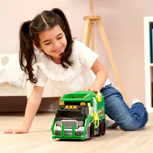 Dickie Toys - Skraldebil - Med Lys Og Lyd