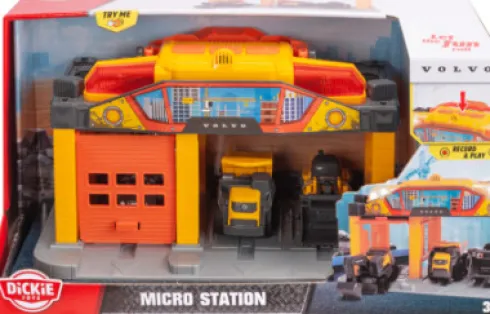 Dickie Toys - Volco Micro Construction Station - Med Lys Og Lyd