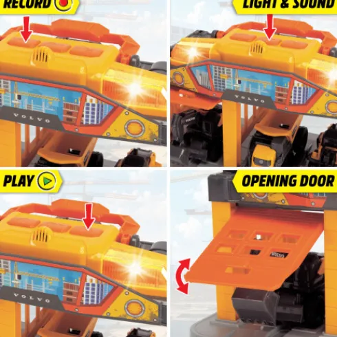 Dickie Toys - Volco Micro Construction Station - Med Lys Og Lyd
