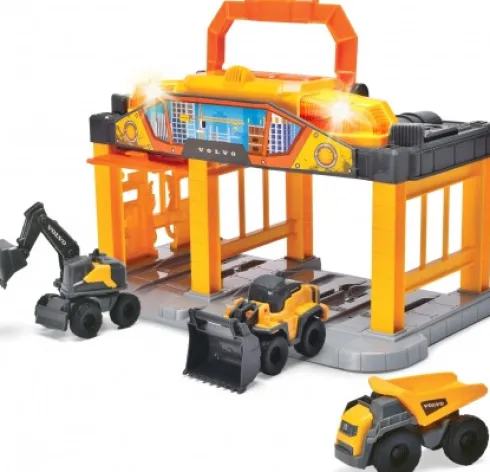 Dickie Toys - Volco Micro Construction Station - Med Lys Og Lyd