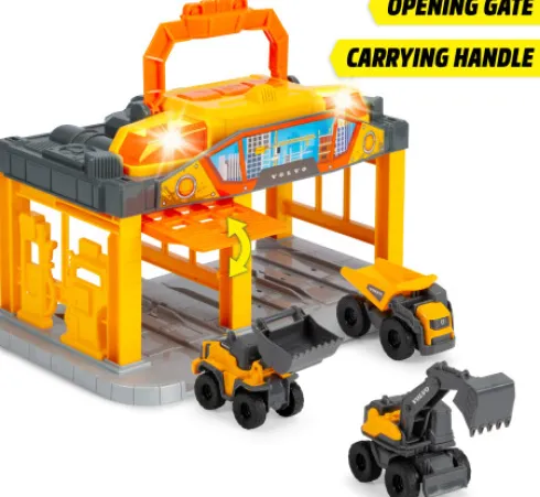 Dickie Toys - Volco Micro Construction Station - Med Lys Og Lyd