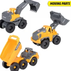 Dickie Toys - Volvo Construction Legesæt - 3 Køretøjer