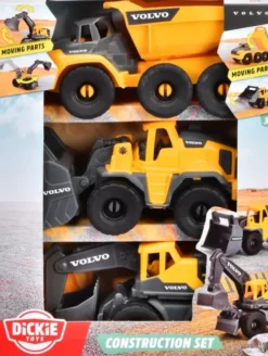 Dickie Toys - Volvo Construction Legesæt - 3 Køretøjer
