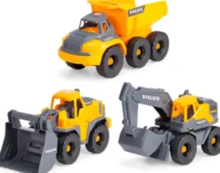 Dickie Toys - Volvo Tough Workers - Byggepladskøretøjer - 3-Pak