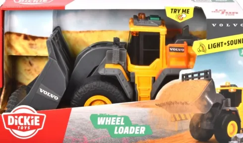 Dickie Toys - Volvo Wheel Loader - Hjullæsser Legetøj - Lys Og Lyd