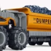 Die-Cast Dumper W/Hangers, Excavator & Friction - Klx Toys