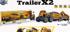 Die-Cast Dumper W/Hangers, Excavator & Friction - Klx Toys