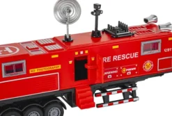Die-Cast Fire Truck With Trailer, Light & Sound - Klx Toys