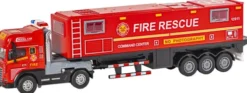 Die-Cast Fire Truck With Trailer, Light & Sound - Klx Toys