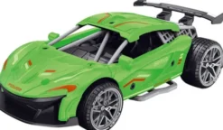 Die-Cast Pull Back Car W/Sound & 'Try-Me', Green - Klx Toys