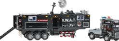 Die-Cast S.W.A.T Truck With Trailer, Light & Sound - Klx Toys
