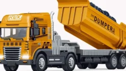 Die-Cast Truck W/Dumper, Friction, Light & Sound - Klx Toys