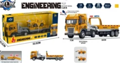 Die-Cast Truck W/Hanger, Bulldozer Light & Sound - Klx Toys