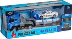 Die-Cast Truck W/Hanger, Police Car, Light & Sound - Klx Toys