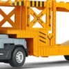 Die-Cast Truck With Auto Trailer W/Light & Sound - Klx Toys
