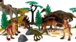 Dinosaur Figurer - 30 Stk I Bøtte - Med Ar Funktion - Wenno