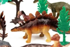 Dinosaur Figurer - 30 Stk I Bøtte - Med Ar Funktion - Wenno