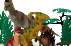 Dinosaur Figurer - 30 Stk I Bøtte - Med Ar Funktion - Wenno