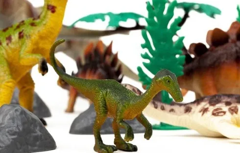 Dinosaur Figurer - 30 Stk I Bøtte - Med Ar Funktion - Wenno