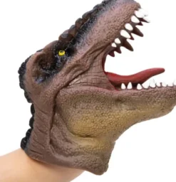 Dinosaur Hånddukke I Gummi - Assorteret