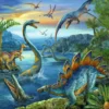 Dinosaur Puslespil - 3X49 Brikker - Ravensburger