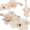 Dino World - Drage Bamse Med Glittervinger - Abrikos