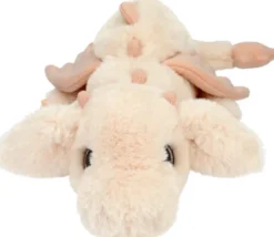 Dino World - Drage Bamse Med Glittervinger - Abrikos