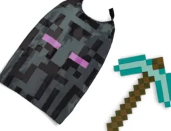Disguise - Minecraft Kostume - Pickaxe Økse Og Kappe