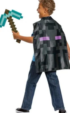 Disguise - Minecraft Kostume - Pickaxe Økse Og Kappe