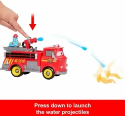 Disney Cars - Legetøjs Brandbil - Red & Guido - Race & Rescue