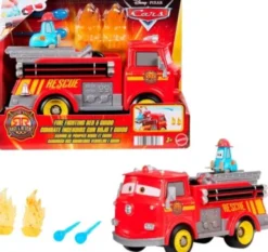 Disney Cars - Legetøjs Brandbil - Red & Guido - Race & Rescue
