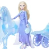 Disney Frozen - Anna And Elsa Ice Carriage Fun - Mattel Jly82