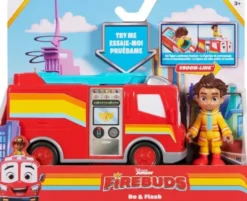 Disney Junior Firebuds - Legetøjs Brandbil - Bo And Flash