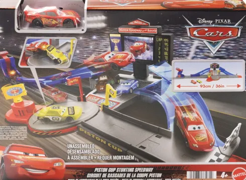Disney Pixar Cars - Piston Cup Stunting Speedway - Mattel Jhl42