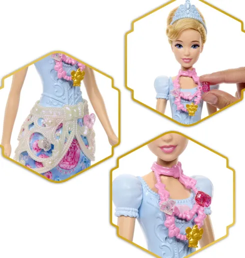 Disney Princess - Askepot Dukke - Jewel Reveal - Mattel Jhl50