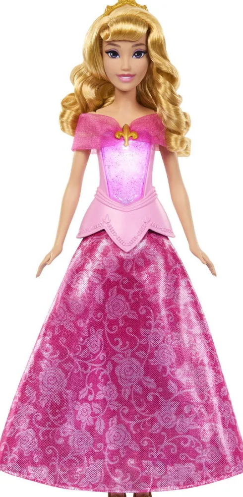 Disney Princess - Aurora Pink To Blue Dress Dukke - Mattel Jlk24