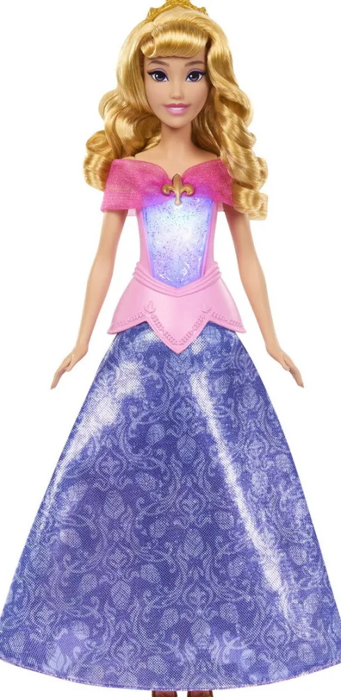 Disney Princess - Aurora Pink To Blue Dress Dukke - Mattel Jlk24