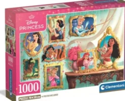 Disney Princess Puslespil - High Quality - 1000 Brikker - Clementoni