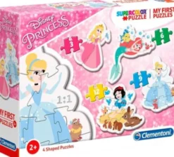 Disney Princess Puslespil - Mit Første Puslespil - Color - Clementoni - 4 Stk
