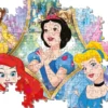 Disney Princess Puslespil - Super Color - 180 Brikker
