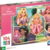 Disney Princess Puslespil - Super Color - 104 Brikker - Clementoni