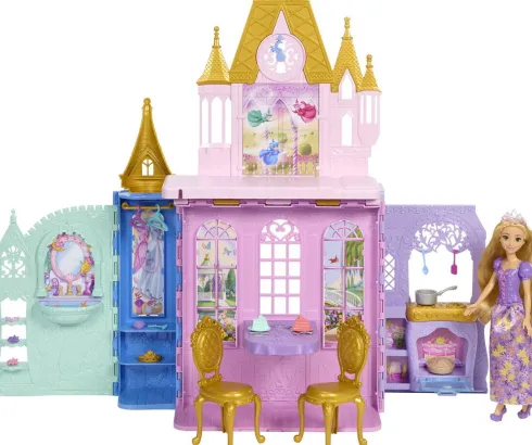 Disney Princess - Rapunzel Close & Carry Castle - Mattel Jlk27