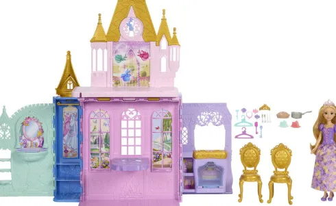 Disney Princess - Rapunzel Close & Carry Castle - Mattel Jlk27