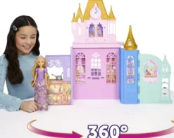 Disney Princess - Rapunzel Close & Carry Castle - Mattel Jlk27